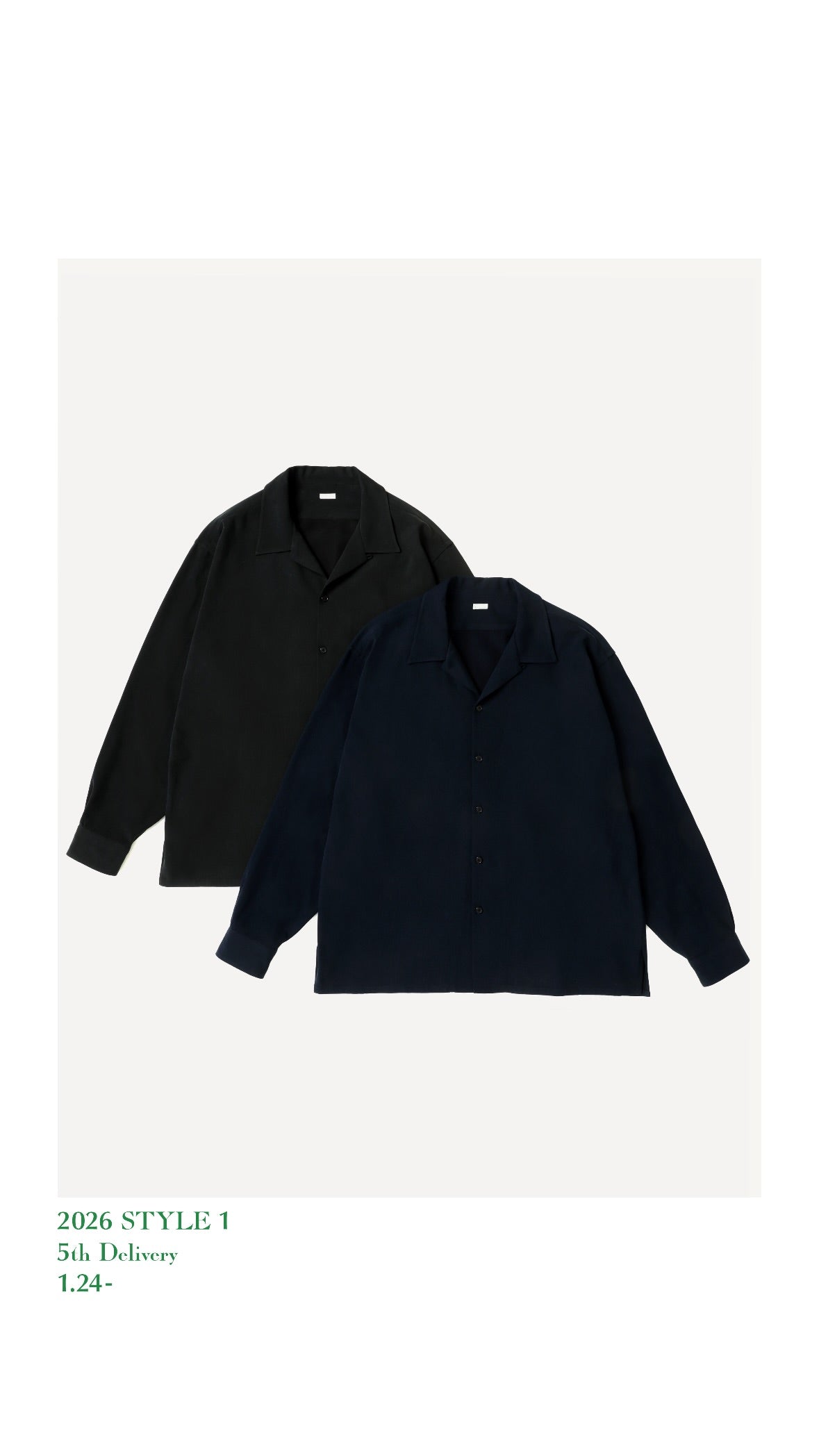 A.PRESSE 26SS Cotton Silk Pique Loop Collar Shirt